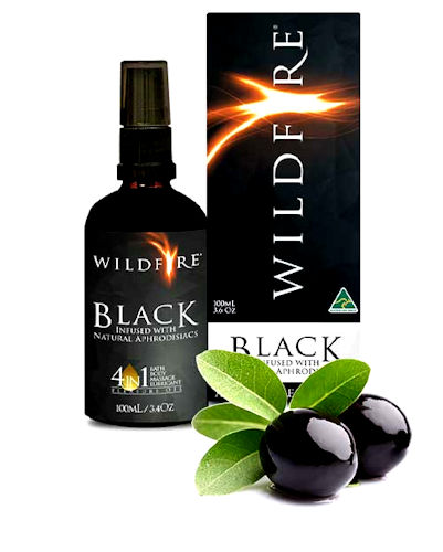 Wildfire All Over Exotic Massage Oil - Black