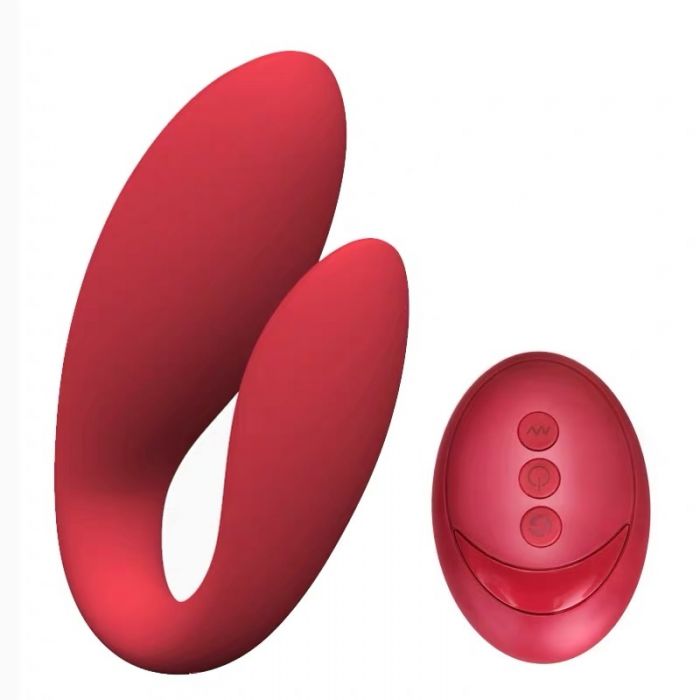 Couple Up Rechargeable U-Shaped Vibrator with Remote