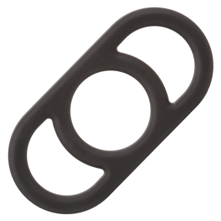 Alpha Liquid Silicone Black Commander Cock Ring
