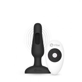 B-vibe Novice Remote Vibrating Plug Black