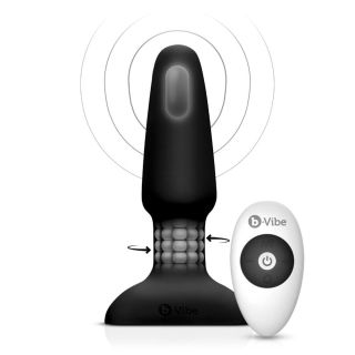 B-Vibe Rimming 2 Rechargeable Anal Plug - Black