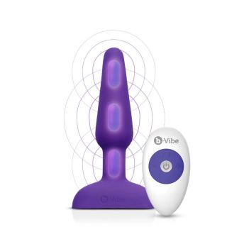 B-vibe Trio Butt Plug - Purple