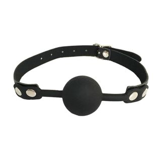 Black Silicone Ball Gag