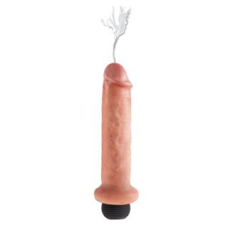 King Cock 7" Squirting Dildo Cock Flesh