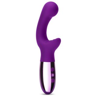 Le Wand Dual Stimulation Chrome XO Cherry Red  