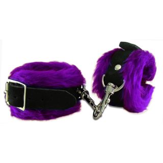 Wildhide Leather Love Cuffs Purple