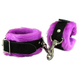 Wildhide Leather Love Cuffs Violet