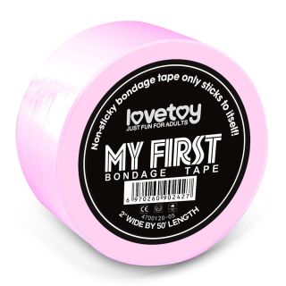 LoveToy Re-Usable Bondage Tape - Pink