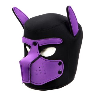 Neoprene Puppy Gimp Mask Purple