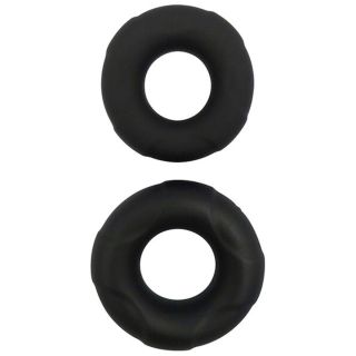 Nero by Playful Black Liquid Silicone 2-Pack C-Rings1