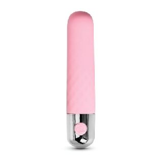 10cm Pink Samira Colour 10-Speed USB  Recharging Silicone Vibrator