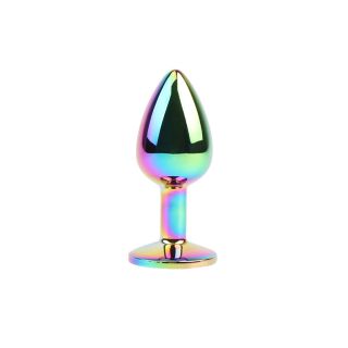 Hi-Basic Jewelled Rainbow Metal Butt Plug