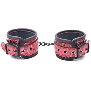 Red Embossed Handcuffs
