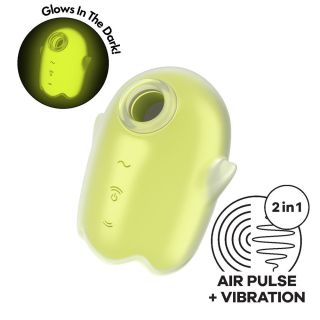 Satisfyer Yellow Glowing Ghost Double Air Pulse Vibrator