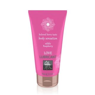 Shiatsu Love Lubricant Edible Raspberry 75ml