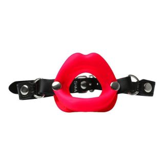 Sex & Mischief Silicone Lips Gag in Red