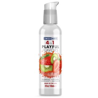 Swiss Navy Playful 4 In 1 Strawberry/Kiwi Pleasure 118ml