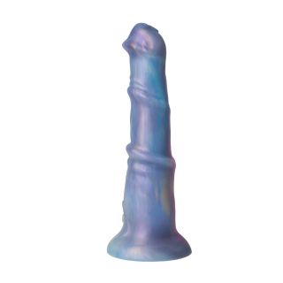 Be Daring Dragon Dildo 8 Function Vibrating Blue Lungo