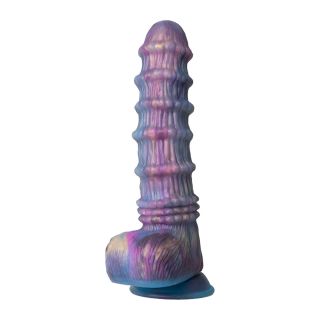Be Daring Blue Dragon Dildo Mushu with 8 Function Vibration