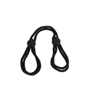 Black Bondage Cotton Cuffs