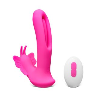 9-Speed Silicone Remote Control Vibrator with Flapping Function