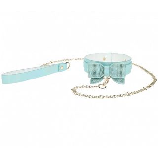 Ouch! Paris Collection Blue Collar with Leash