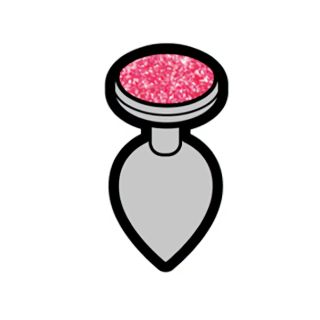 Pink Gem Butt Plug Pin