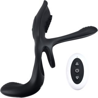 Playboy Pleasure The 3 Way Rechargeable Multi-Stimulating Cock Ring with Remote