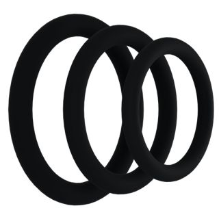 Rock Solid Gasket Silicone Cock Ring 3-Pack 