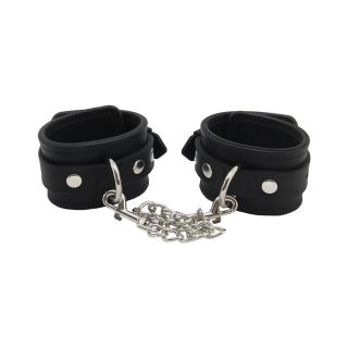 Love in Leather Silicone Wrist Restraints