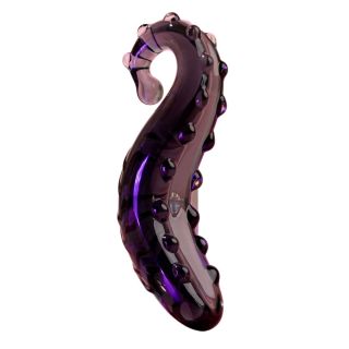 The Sacred Squirter Glass Dildo Pleasure Wand Black