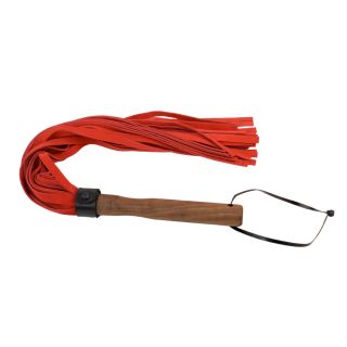 Vallera Leather Suede Flogger Red