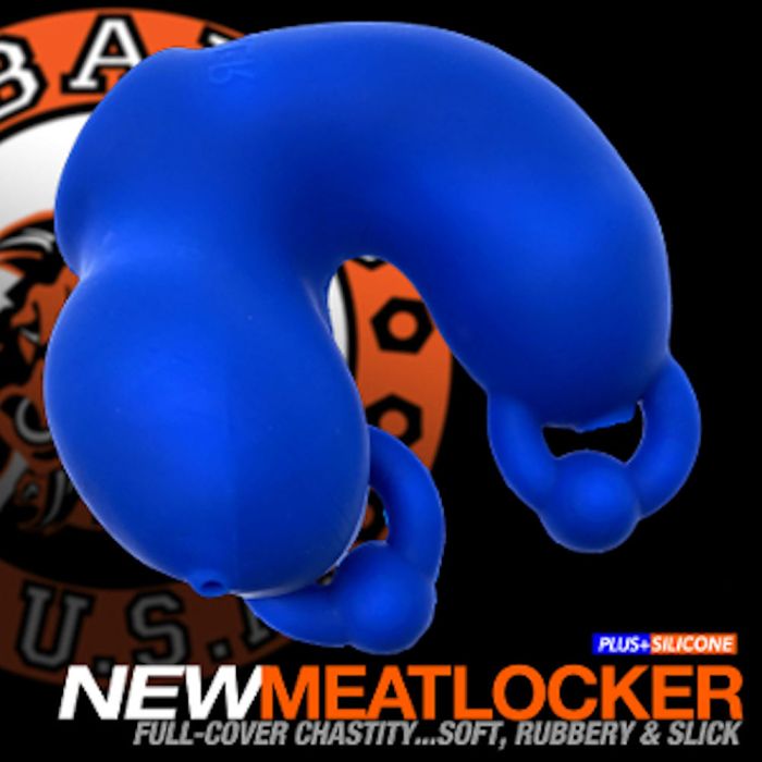 Oxballs Meatlocker Chastity Sheath Police Blue