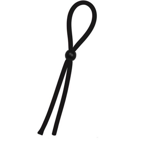 Adjustable Lasso Cock Ring Black 