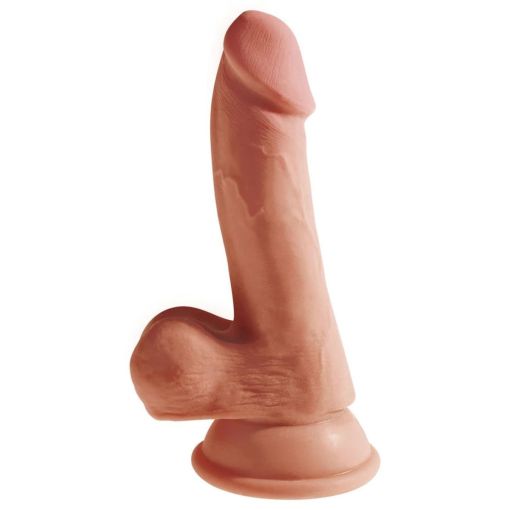 King Cock Plus 6.5in Triple Density Cock with Balls - Tan