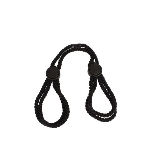 Black Bondage Cotton Cuffs