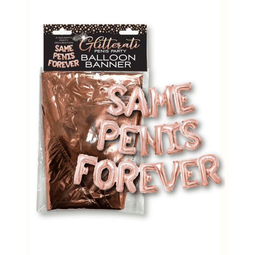 Glitterati - Same Penis Forever Balloon Banner