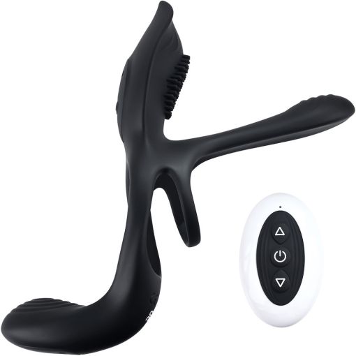 Playboy Pleasure The 3 Way Rechargeable Multi-Stimulating Cock Ring with Remote