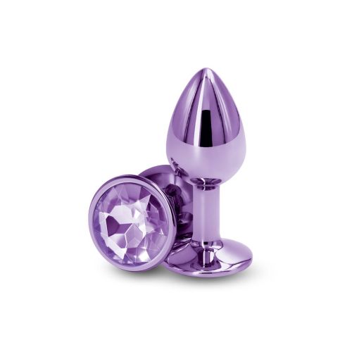 Rear Assets Coloured Metal Plug Purple Gem