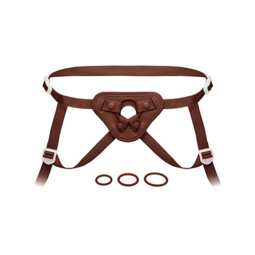 Together NudeFit Adjustable Strap-On Harness Dark 