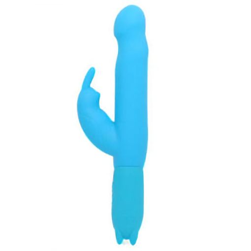 Silicone Honey Bunny 10 Function Rabbit Vibrator Blue