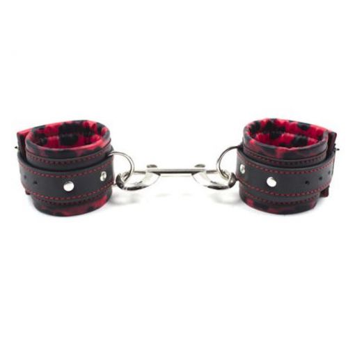 Red Leopard Handcuffs