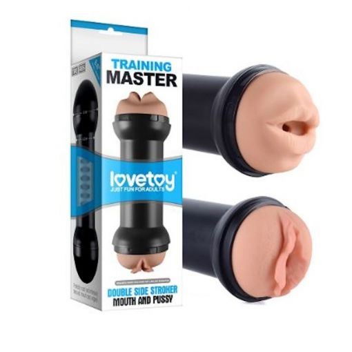 Training Master Double Sided Stroker – Mouth and Pussy