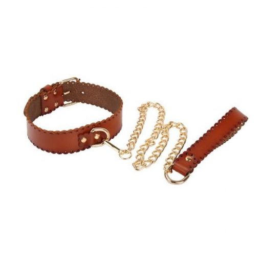 MUQU Leather Collar and Leash