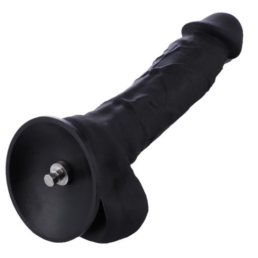 8.7in Flexible Silicone Black Dildo for Hismith