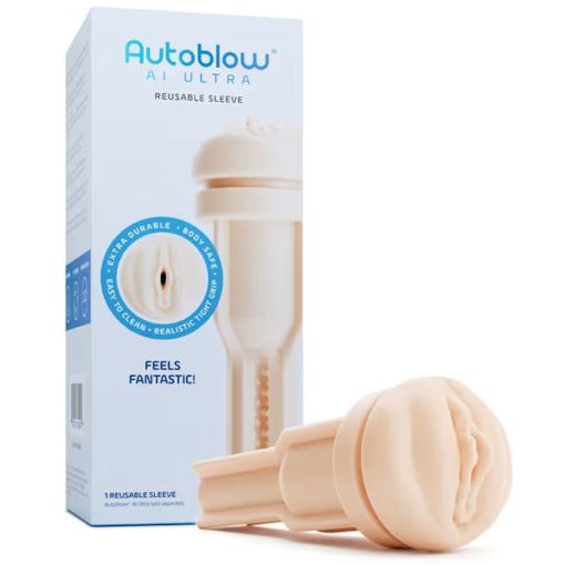 Autoblow A.I. Ultra Vagina Sleeve -  Beige  