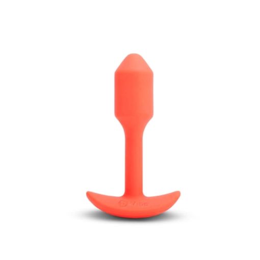 B-Vibe Vibrating Snug Plug Size 1 Orange 