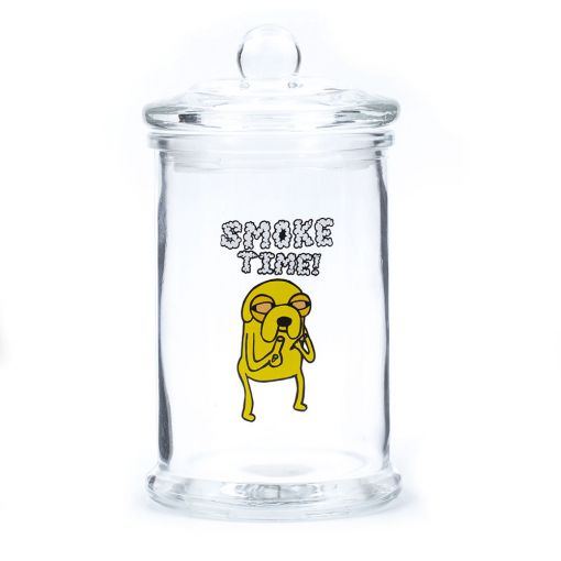 Bad Ass Stash Jar Smoke Time Jake 370ML Clear Glass Jar