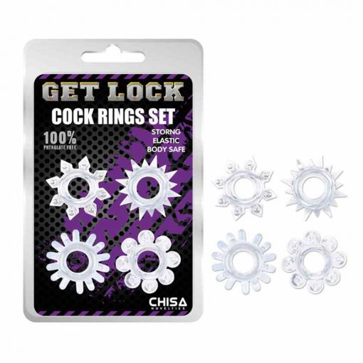 4 Pack Cockring Set