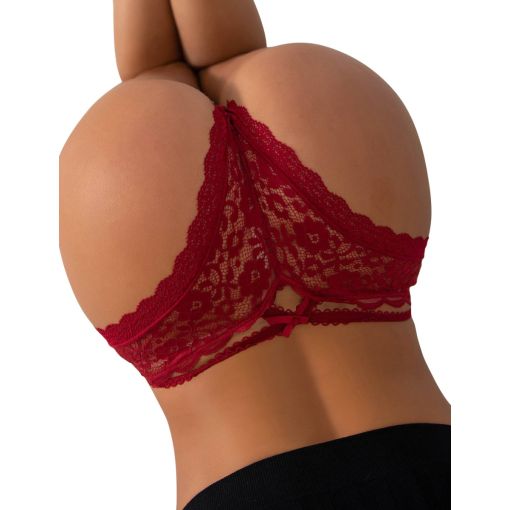 Sexy Red Floral Lace Panty